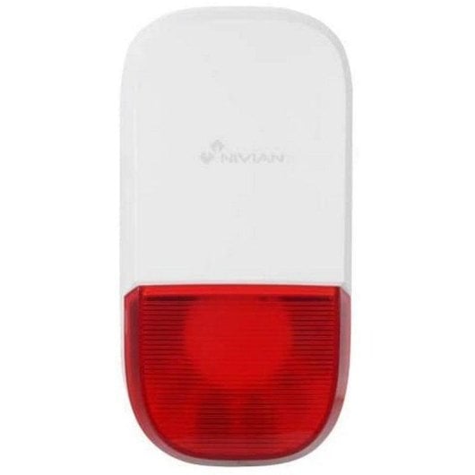 Alarme Nivian NVS-S7B 433 MHz Sans fil Extérieur Sirène sonore lumineuse Batterie secours