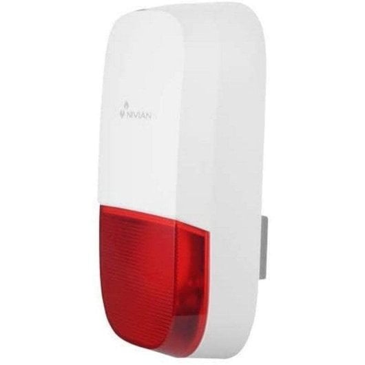 Alarma Nivian NVS-S7B 433 MHz inalámbrica exterior batería respaldo luz estroboscópica