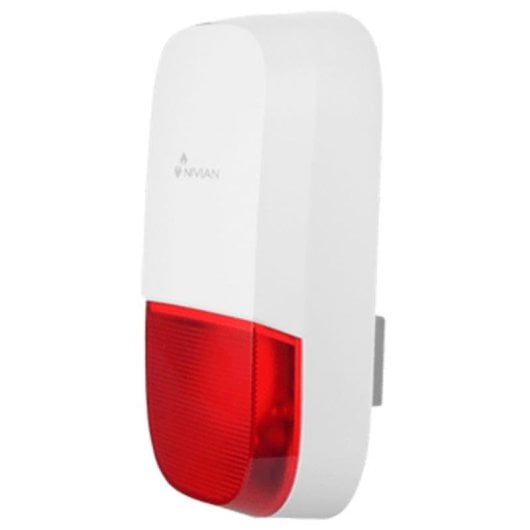Alarma Nivian NVS-S7B 433 MHz inalámbrica exterior batería respaldo luz estroboscópica