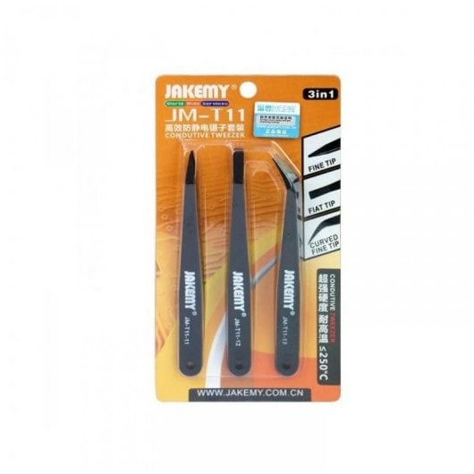 Jakemy JM-T11 Kit de 3 Pinzas