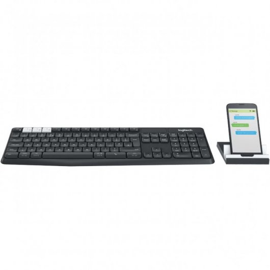 Logitech K375s Multi-Device Teclado Sem Fios + Suporte para Smartphone/Tablet (PT)