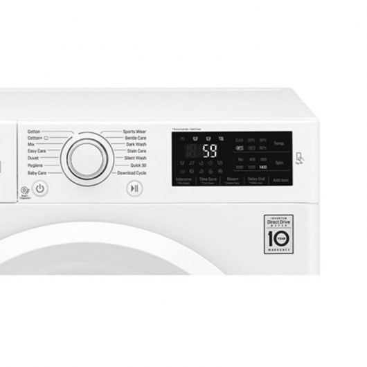 LG F4J5TN3W Lavadora de Carga Frontal 8Kg A+++ Blanco