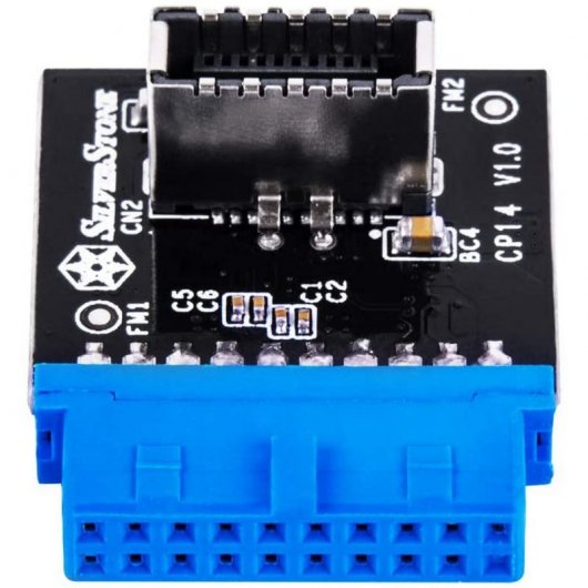 Silverstone CP14 Adaptador USB 3.0 Interno (19 pines) a USB 3.1/3.2 Tipo-C 20 pines (Key A)