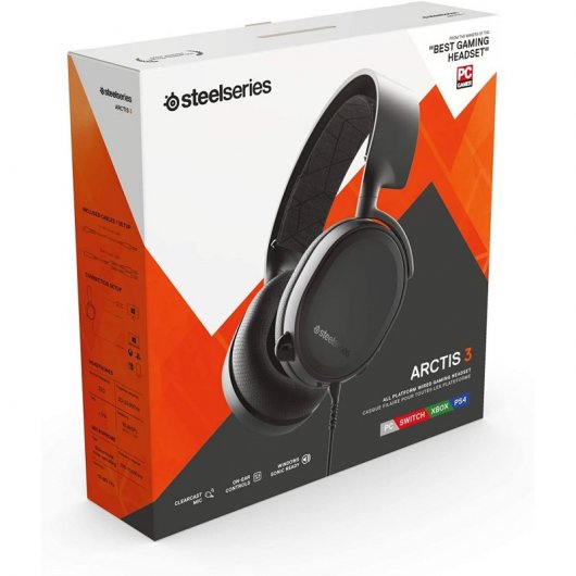 Cuffie da gioco multipiattaforma Steelseries Arctis 3 Nere