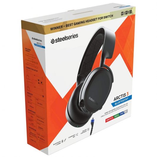 Steelseries Arctis 3 Bluetooth Auriculares Gaming Multiplataforma Negros