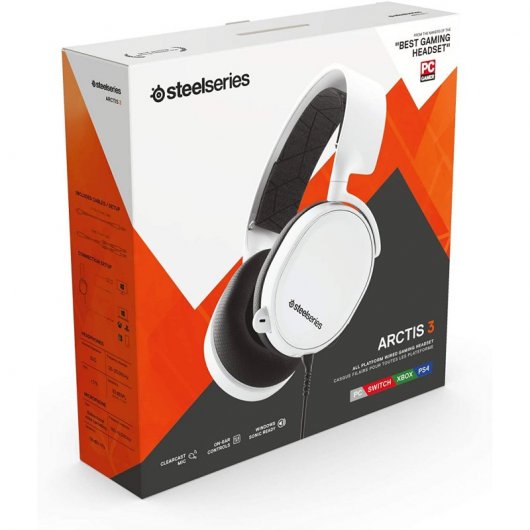 Steelseries Arctis 3 Auriculares Gaming Multiplataforma Blancos