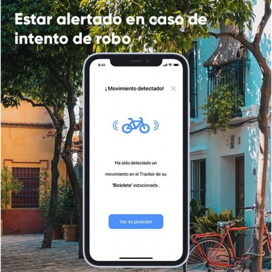 Invoxia Bike Tracker GPS-Ortungsgerät mit Diebstahlalarm für Fahrräder