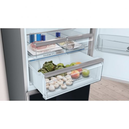 Balay 3KFE768BI Frigorífico Combi E Cristal Negro