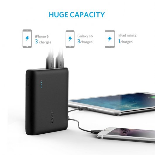 Anker PowerCore 10400mAh PowerBank Negra