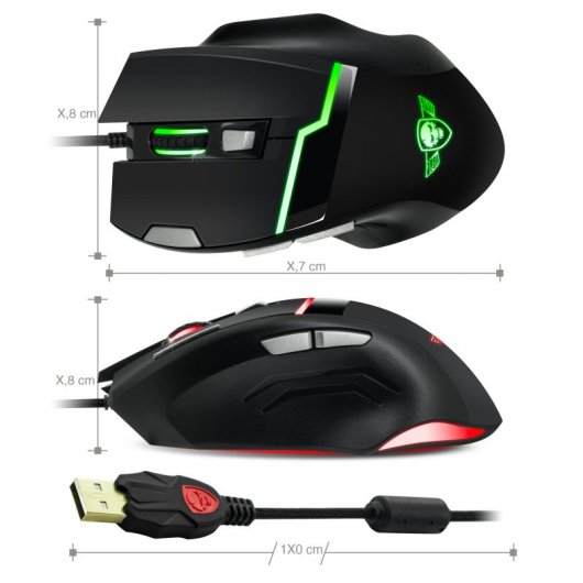 Spirit of gamer Elite-M10 RGB Gaming Souris Optique + Tapis de Souris