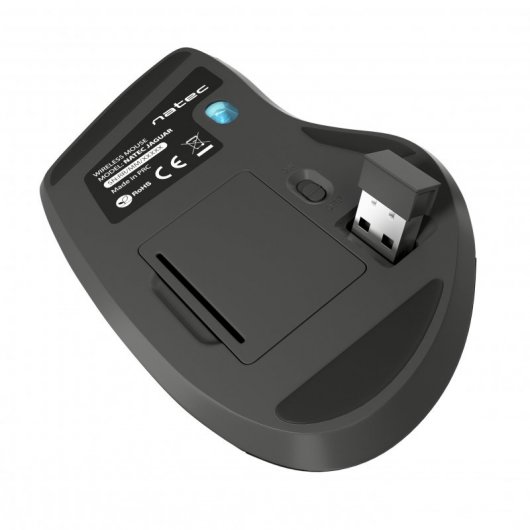 Natec Jaguar Rato Sem Fios Ótico 2400 DPI Preto/Cinzento