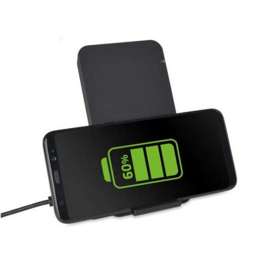 Support Celly avec chargeur sans fil noir