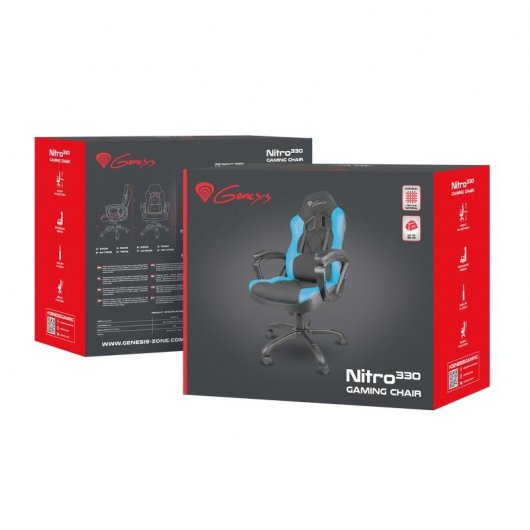 Genesis Nitro 330 Schwarz/Blau Gaming-Stuhl