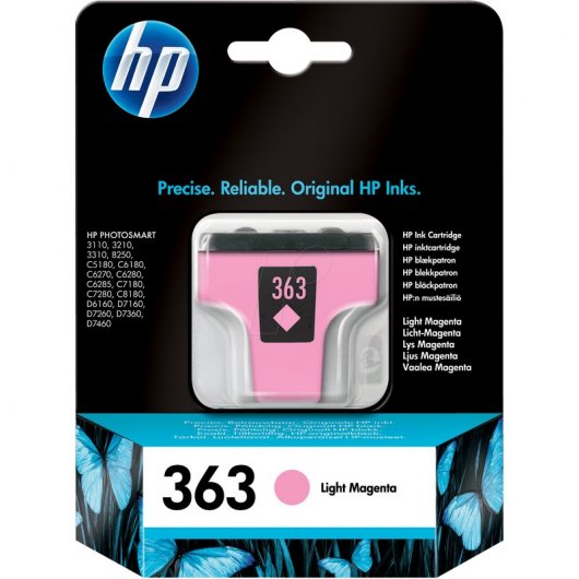 Tintenpatrone HP 363 Magenta Hell Original Vivera kompatibel Photosmart