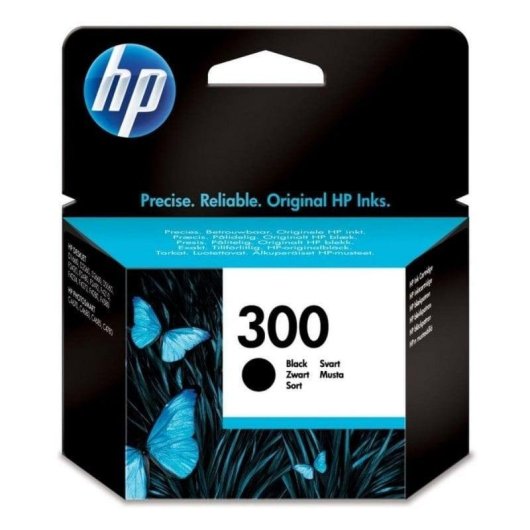 Cartouche d'encre HP 300 Noir Original 4 ml Résistant à la décoloration