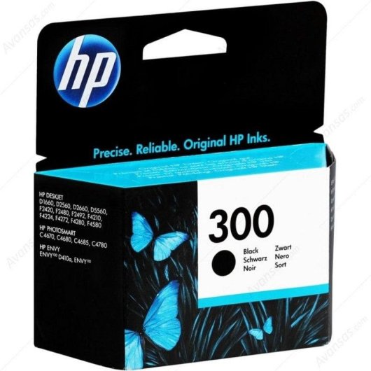 Tintenpatrone HP 300 Schwarz Original 4 ml Wasserfest Langlebig