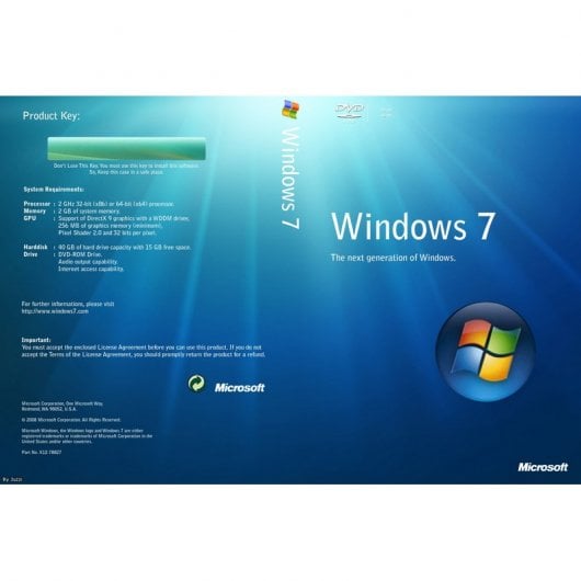 Microsoft Windows 7 Professional 64bits OEM Service Pack 1