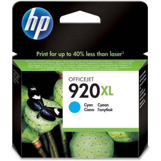 Cartucho de tinta HP 920XL Cian Original Alta Capacidad