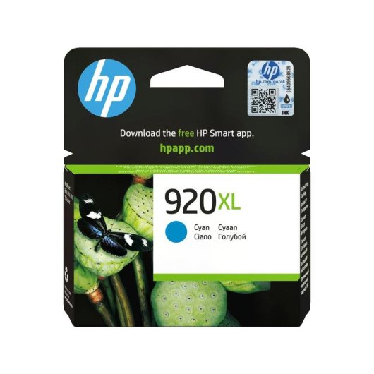 Cartucho de tinta HP 920XL Cian Original Alta Capacidad