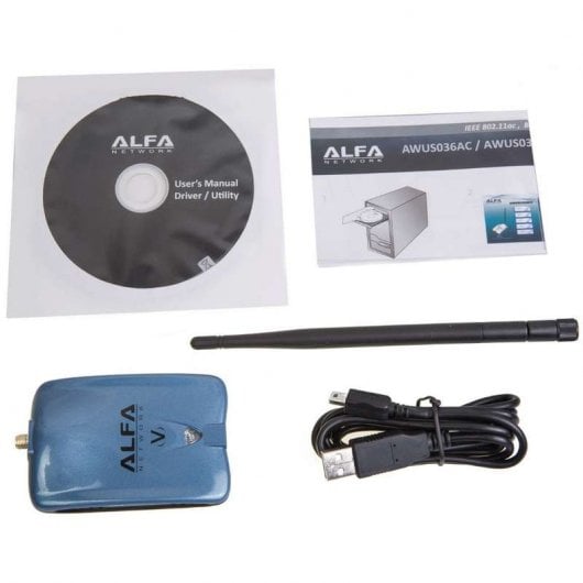 Alfa Network Adaptador WiFi USB 11n Ralink 2W 5dBi