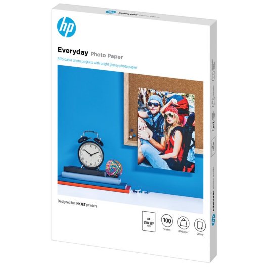 HP Papel Fotográfico 100 Hojas A4 200gr.