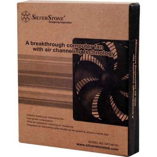 Penetratore d'aria Silverstone AP181 180x180mm Nero