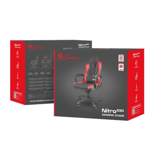Sedia da gaming Genesis Nitro 330 Nero/Rosso