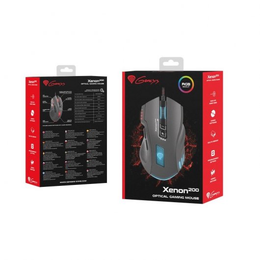 Souris de jeu Genesis Xenon 200 RGB 3200 DPI