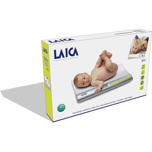 Pèse Personne Électronique Laica PS3001 Jusqu'à 20kg Écran LCD Arrêt Automatique