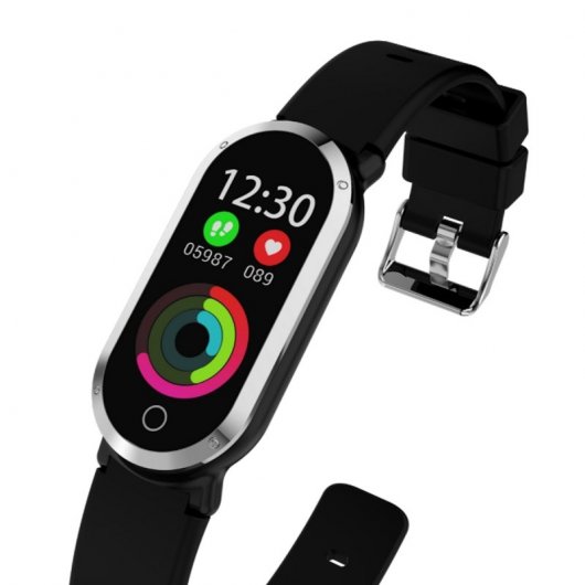 Ksix Fitness Band HR 3 Pulseira Desportiva com Monitor Cardíaco Preta