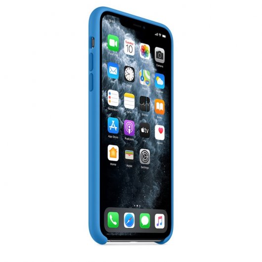 Apple Case Funda de Silicona Azul Surfero para iPhone 11 Pro Max
