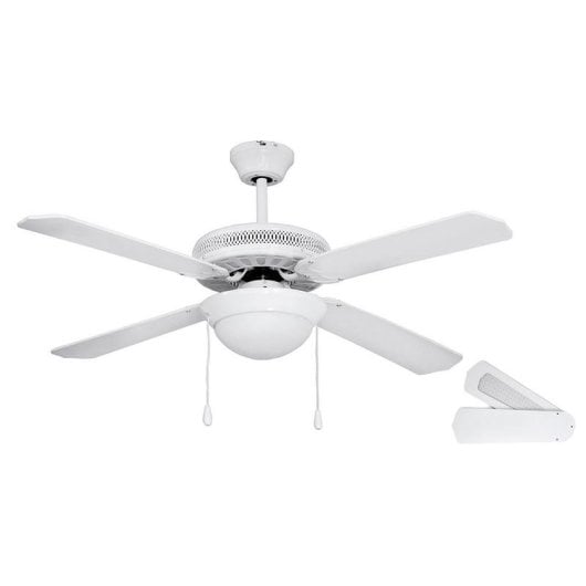 Ventilateur de Plafond avec Lumière Orbegozo CP 25132 B 70W 132cm 3 Vitesses Silencieux Mode Hiver