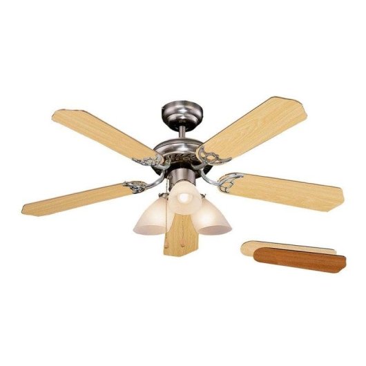 Ventoinha de Teto com Luz Orbegozo CT 12105 55W 105cm 3 Velocidades Silenciosa Função Inverno