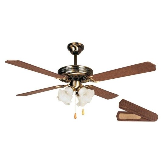 Ventilatore da Soffitto con Luce Orbegozo CT 10132 M 60W 132cm 3 Velocità Funzione Inverno
