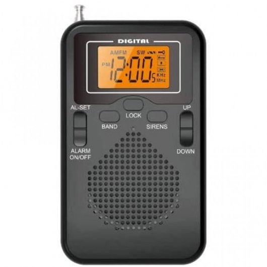 Quick Media Rádio FM/AM com Altifalante e Alarme Integrados