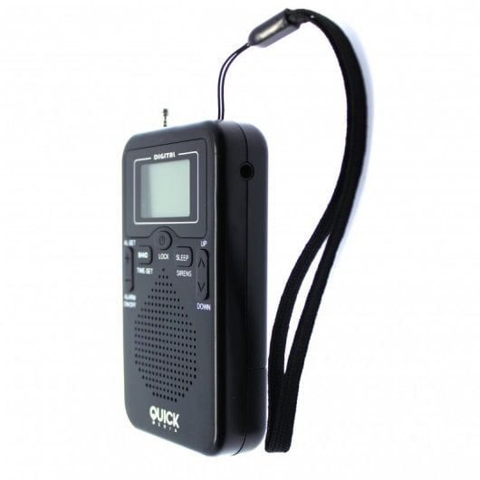 Quick Media Rádio FM/AM com Altifalante e Alarme Integrados