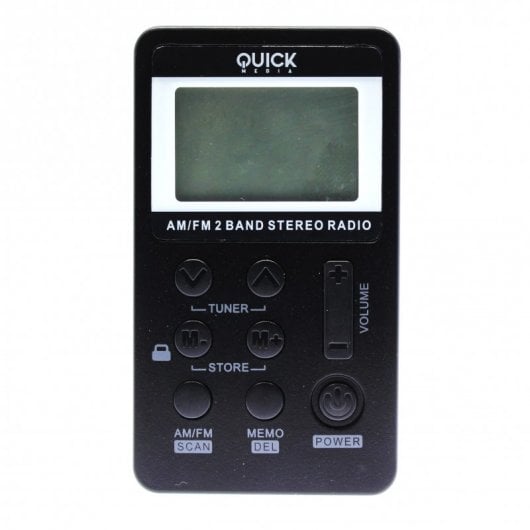 Quick Media Mini Radio FM/AM Estereo Sintonización Manual o Automática