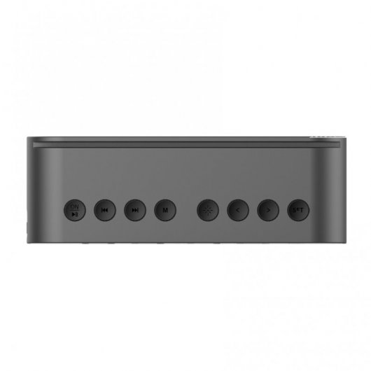 Quick Media Radio FM/AM-Reloj-Despertador Altavoz Bluetooth
