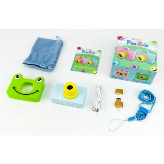 Talius Pico Kids Cámara Infantil 18MP Azul + microSD 32GB