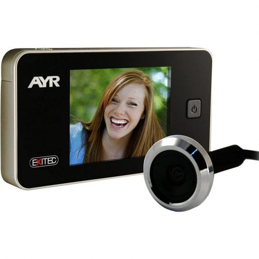 AYR 752-M Mirilla Digital para Puertas Estrechas 24 a 51mm de Grosor Cromo