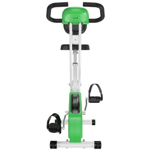 HomCom Bicicleta Estática Profesional Blanco/Verde