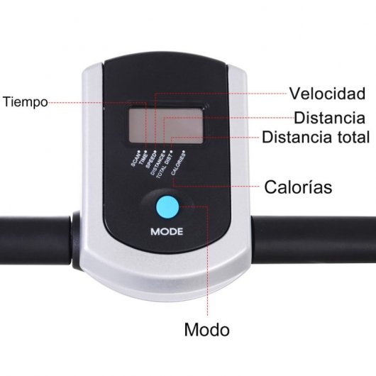 HomCom Cinta de Correr Manual Plegable Gris