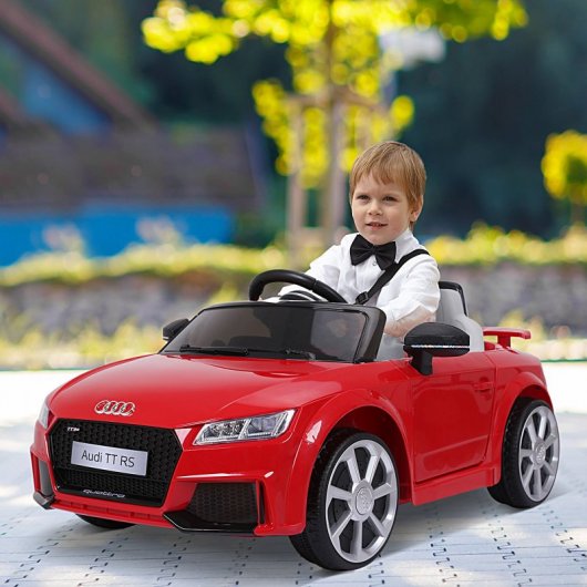 HomCom Audi TT RS Coche Eléctrico 6V Rojo