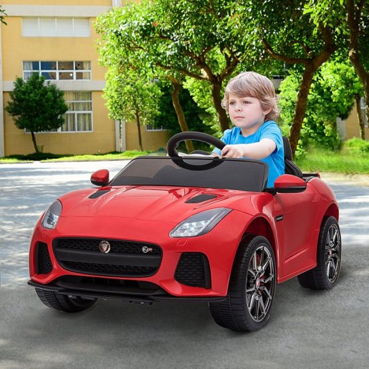 HomCom Jaguar F-Type SVR Coche Eléctrico 6V Rojo