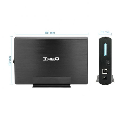 TooQ TQE-3531B Box esterno 3,5" SATA3 USB 3.0/3.1 Gen1 Nero