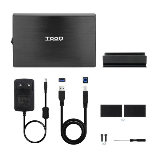 TooQ TQE-3531B Box esterno 3,5" SATA3 USB 3.0/3.1 Gen1 Nero