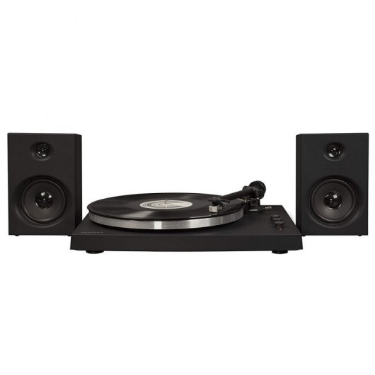 Crosley T150 Tocadiscos Bluetooth con Altavoces Externos Negro