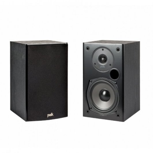 Polk Audio T15 Colunas com Woofer Bi-Laminado de Fibra 5.25" Pretas