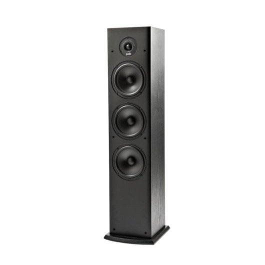 Enceintes Polk Audio T50 sur pied filaires 150W finition chêne noir