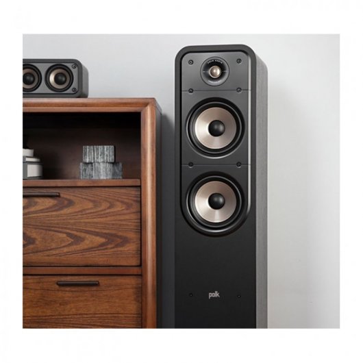 Polk Audio S55e Signature Paire d'enceintes sur pied noires